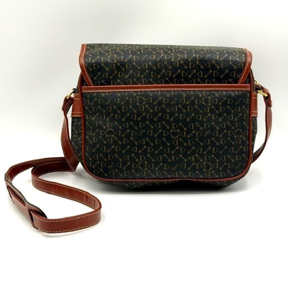 Wily Vintage Equestrian Monogram Crossbody Camera Bag Brown New Old Stock